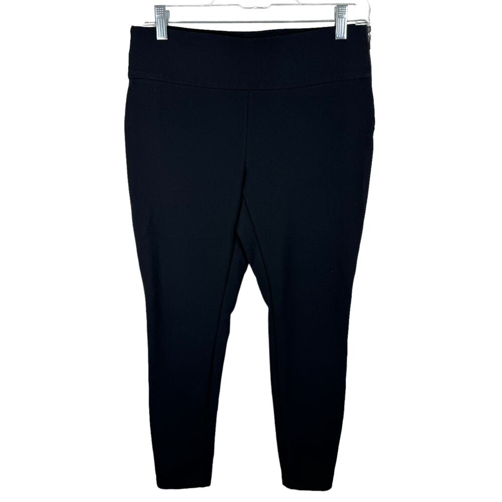 Bar III Black Elastic Waist Stretchy Skinny Ankle Fit Dressy Leggings Medium